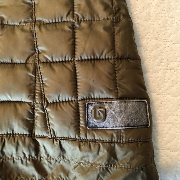 BURTON DRYRIDE Gold Quilted Jacket Coat Winter, ski, snowboard, hike Sz XSmall - Picture 9 of 9